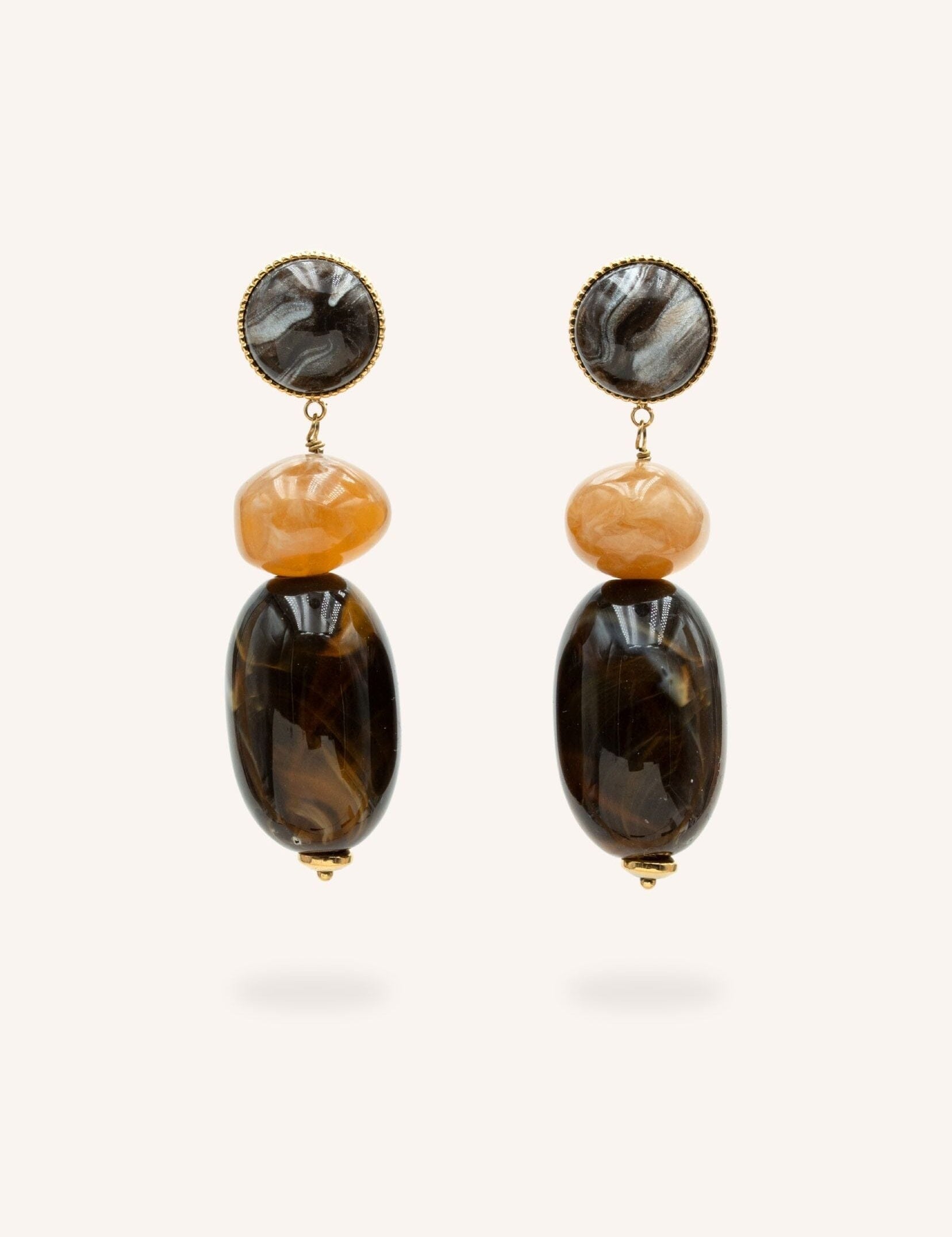 Boucles Bohm Paris - Solévia Boucles d'oreilles pendantes Bohm Paris Ambre 