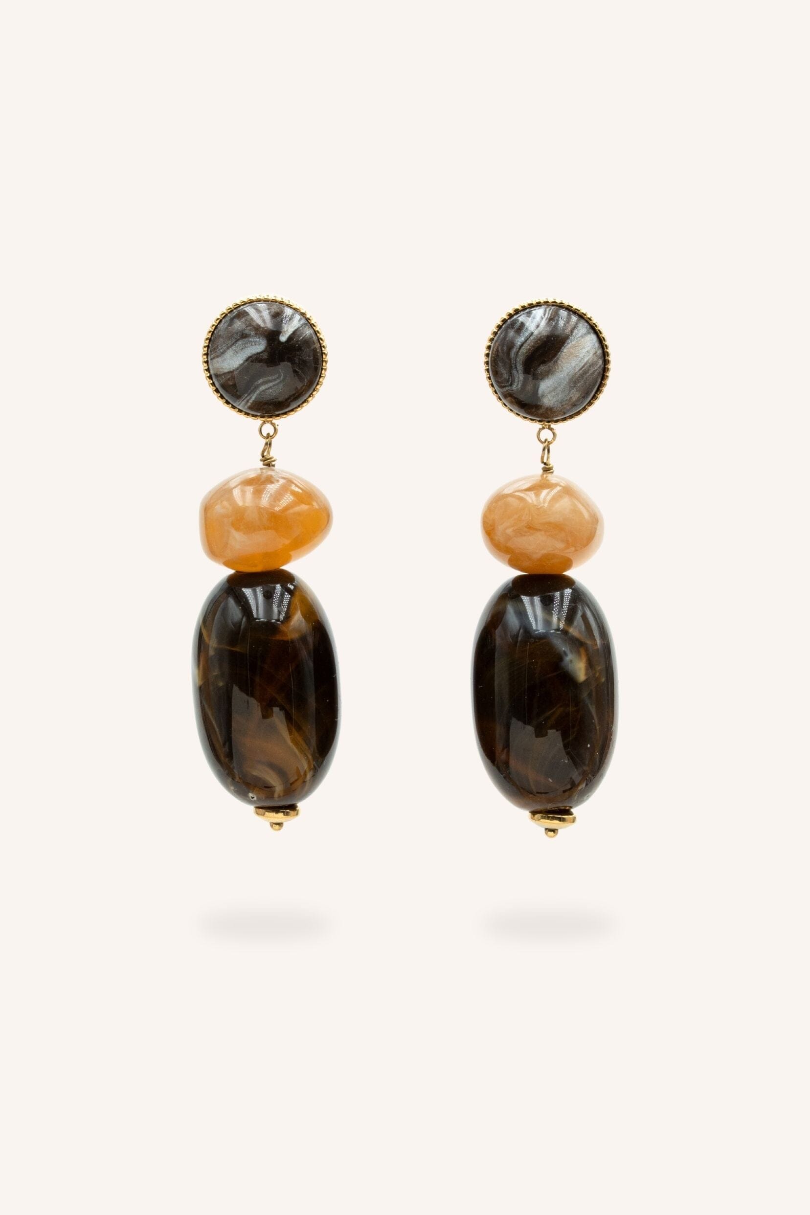 Boucles Bohm Paris - Solévia Boucles d'oreilles pendantes Bohm Paris Ambre 