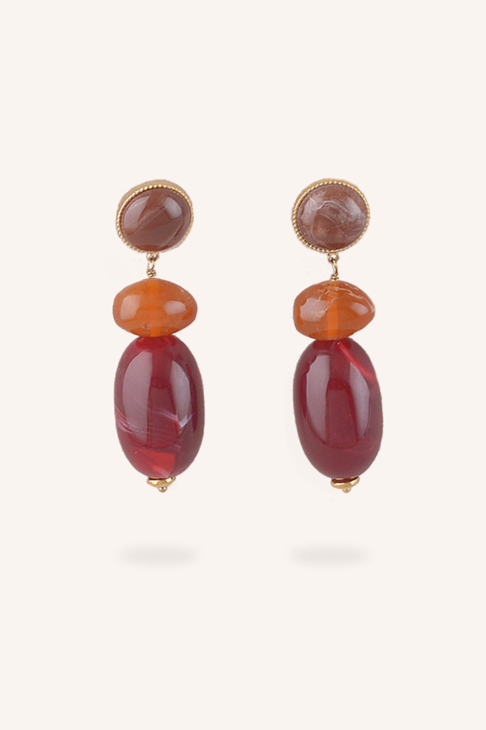 Boucles Bohm Paris - Solévia Boucles d'oreilles pendantes Bohm Paris Fuchsia 
