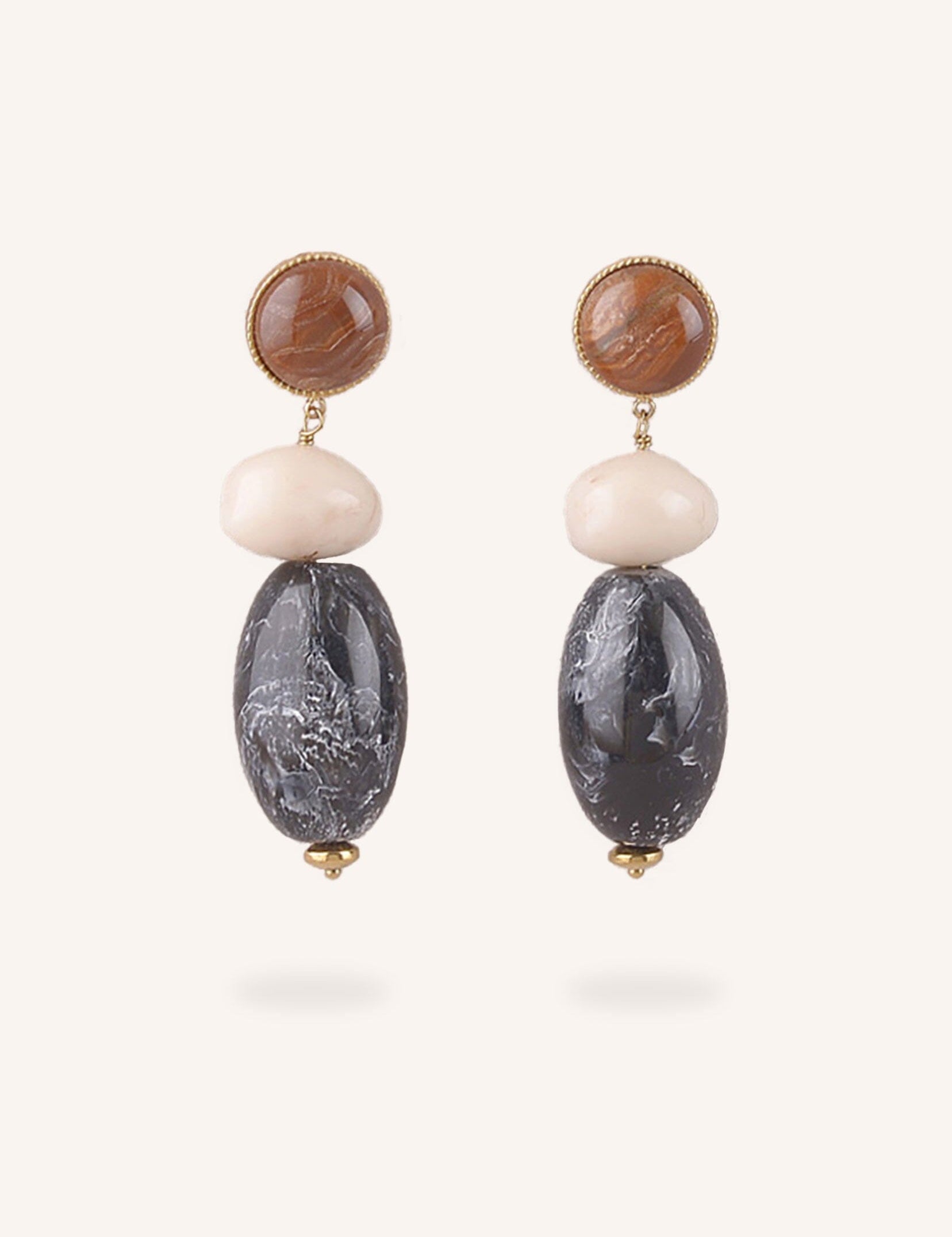 Boucles Bohm Paris - Solévia Boucles d'oreilles pendantes Bohm Paris Noir 