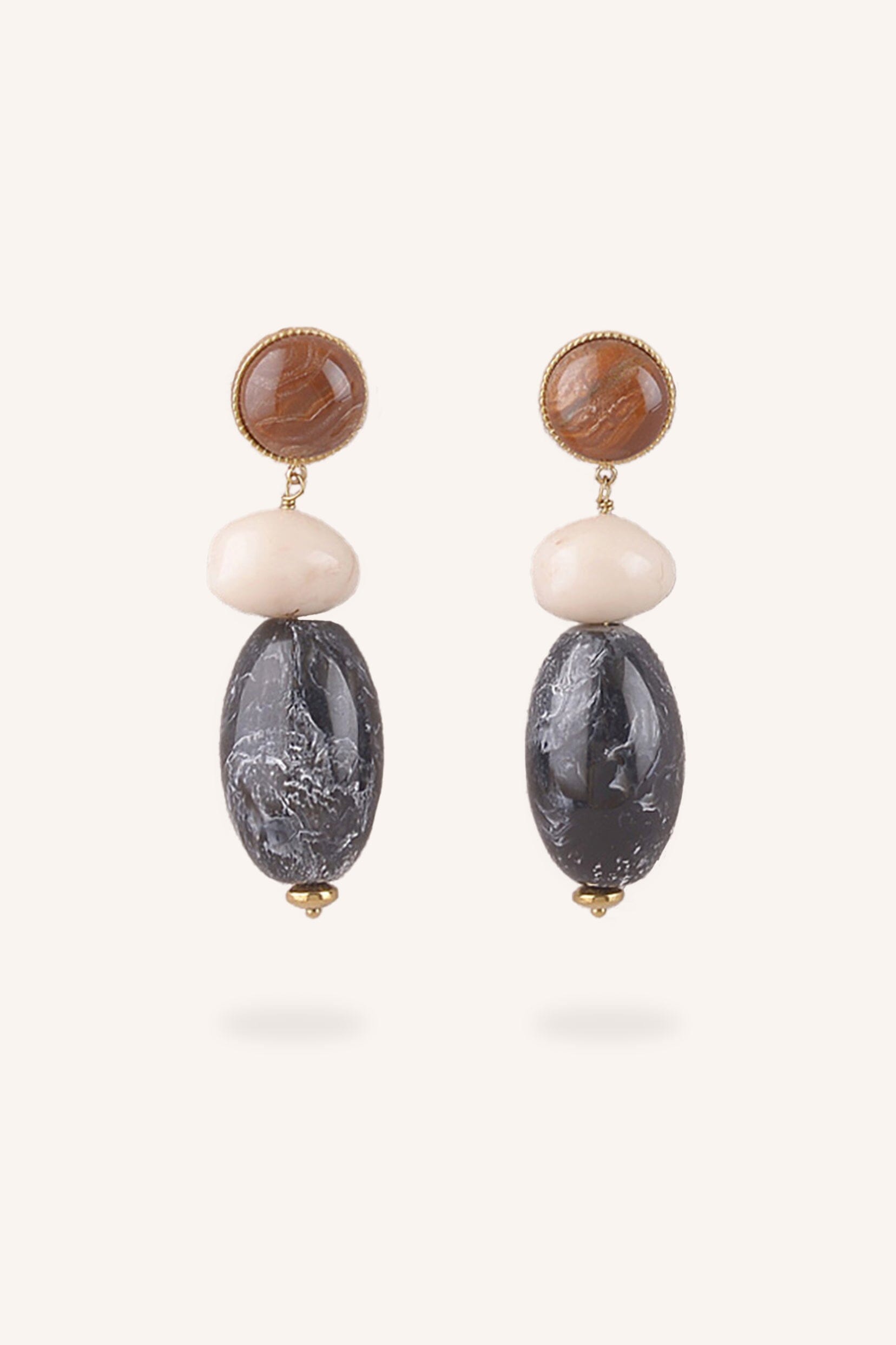 Boucles Bohm Paris - Solévia Boucles d'oreilles pendantes Bohm Paris Noir 