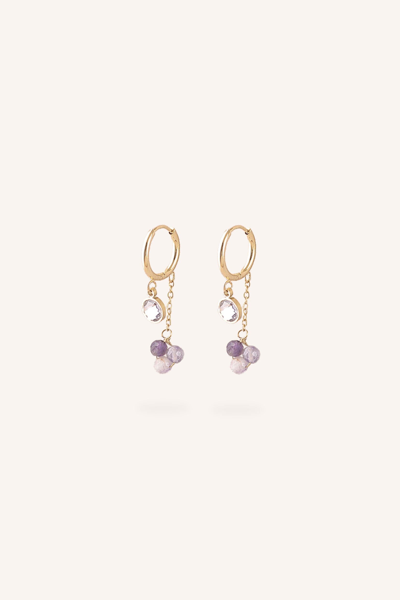 Boucles Bohm Paris - Soly Boucles d'oreilles Bohm Paris Améthyste 
