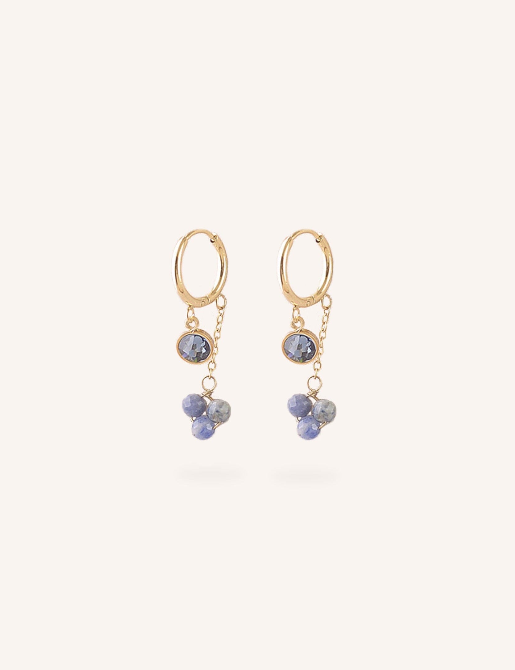 Boucles Bohm Paris - Soly Boucles d'oreilles Bohm Paris Sodalite 