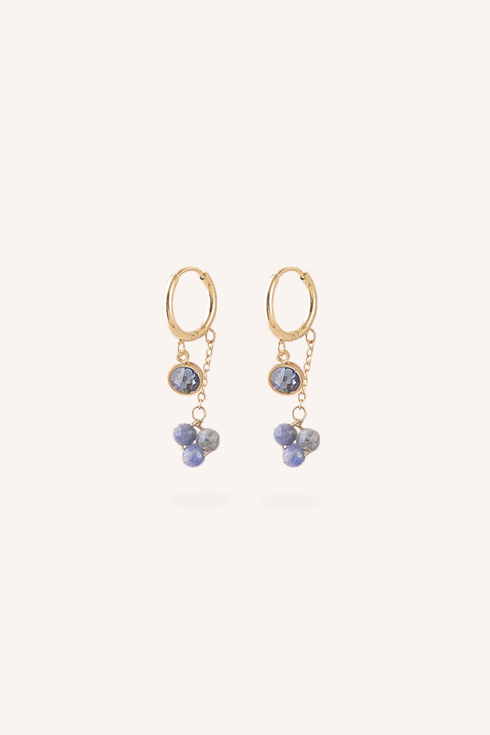 Boucles Bohm Paris - Soly Boucles d'oreilles Bohm Paris Sodalite 