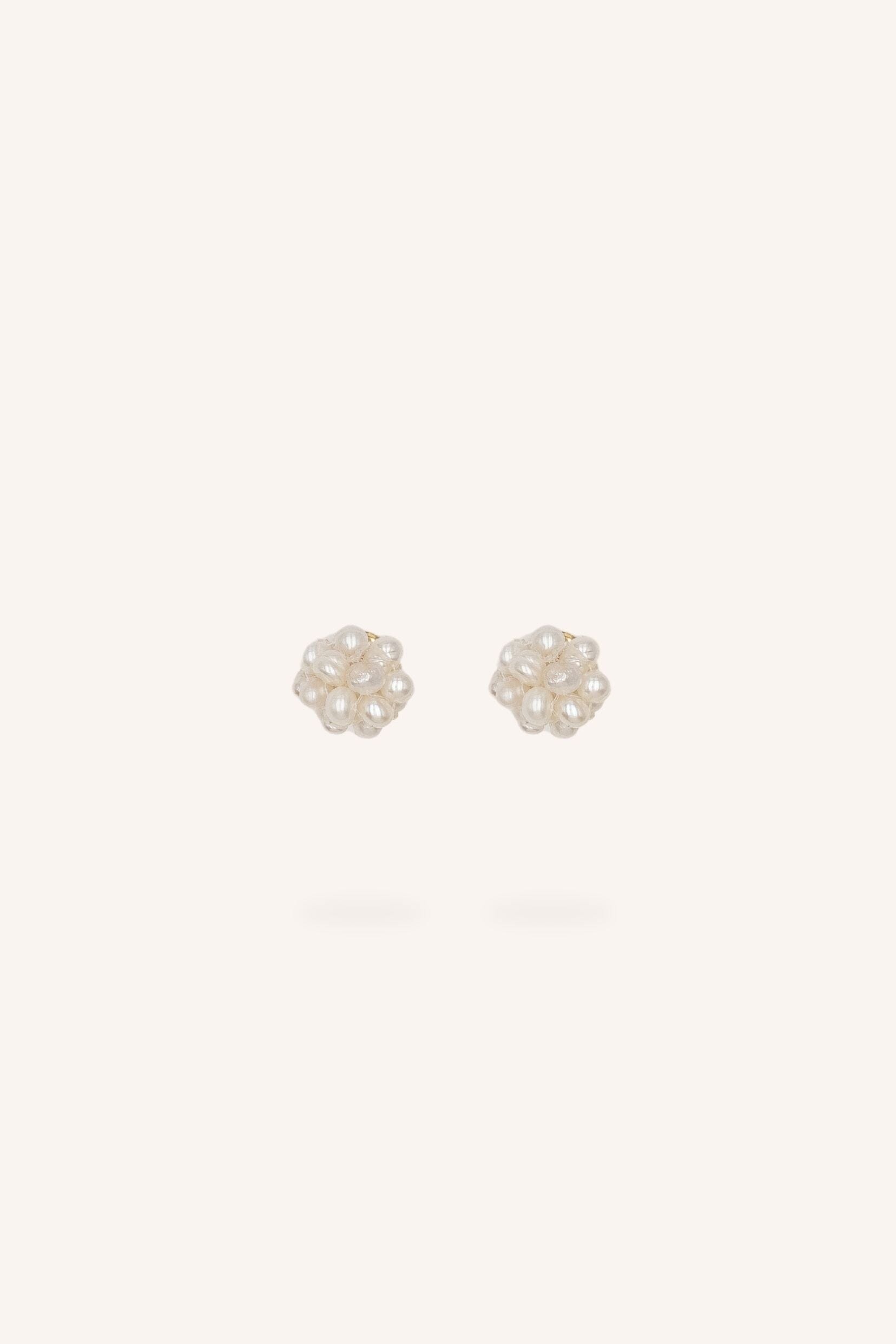Boucles Bohm Paris - Sya Boucles d'oreilles à puces Bohm Paris Perle d'eau douce 