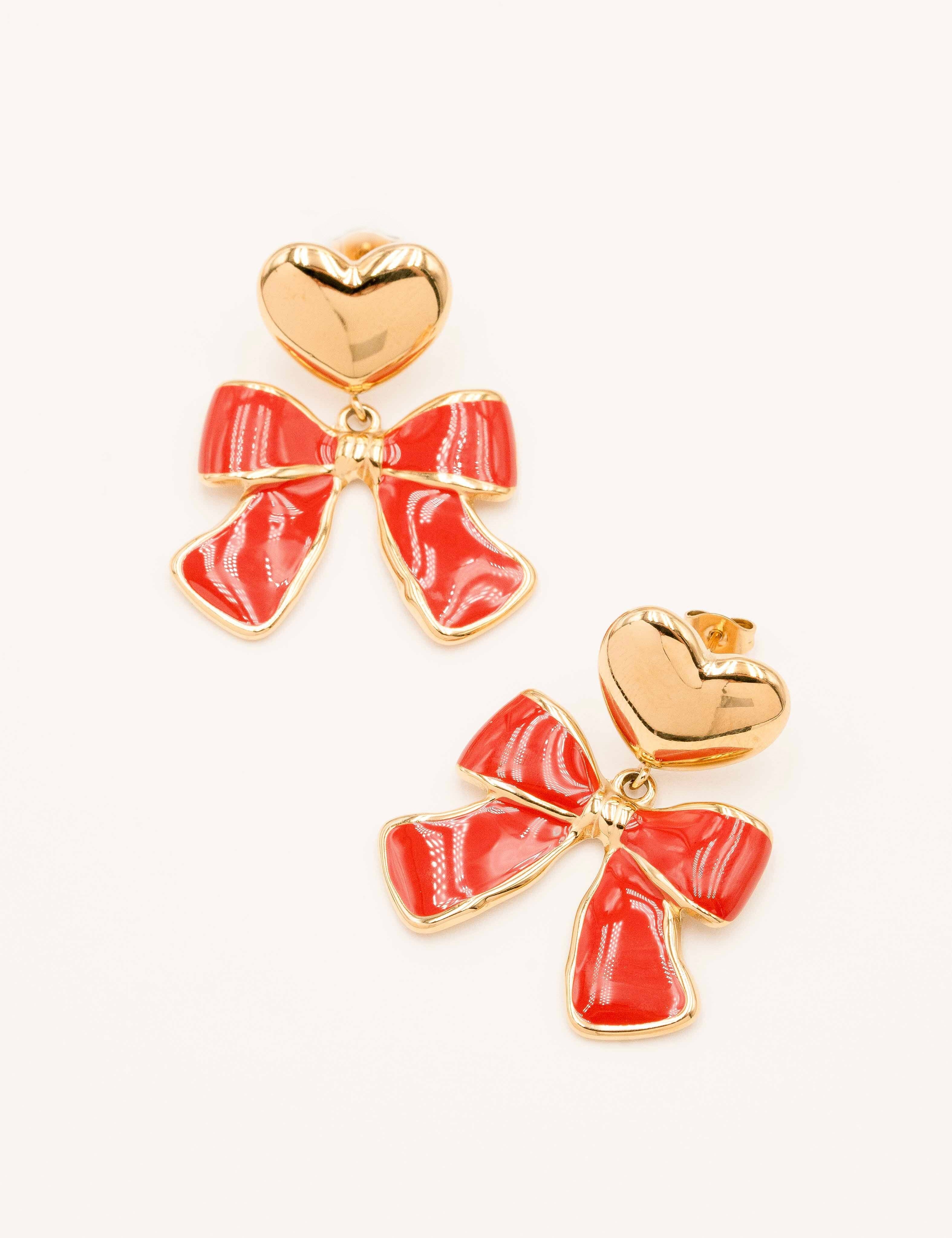 Boucles Bohm Paris - Thalia Boucles D'oreilles Bohm Paris Rouge émail 