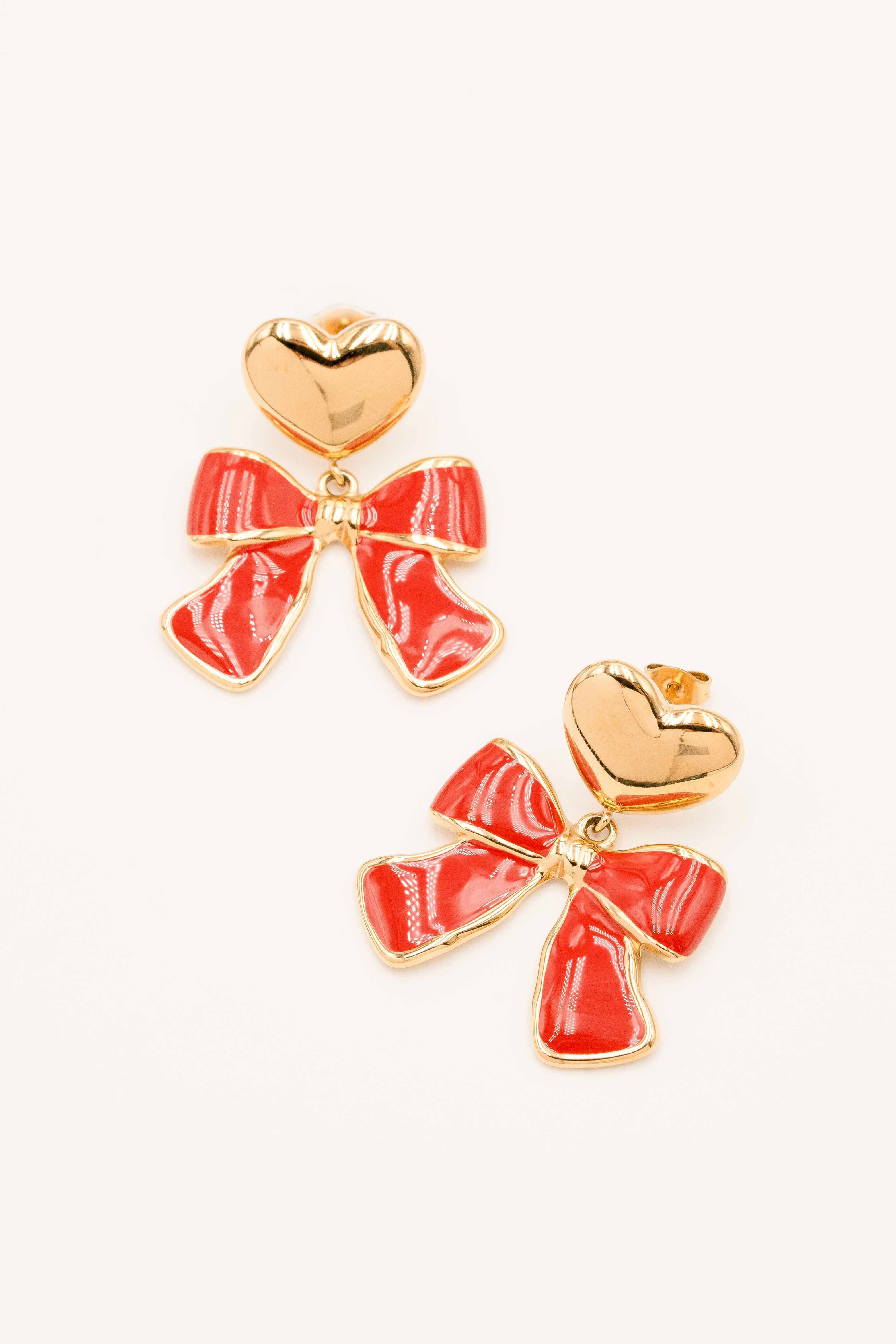 Boucles Bohm Paris - Thalia Boucles D'oreilles Bohm Paris Rouge émail 