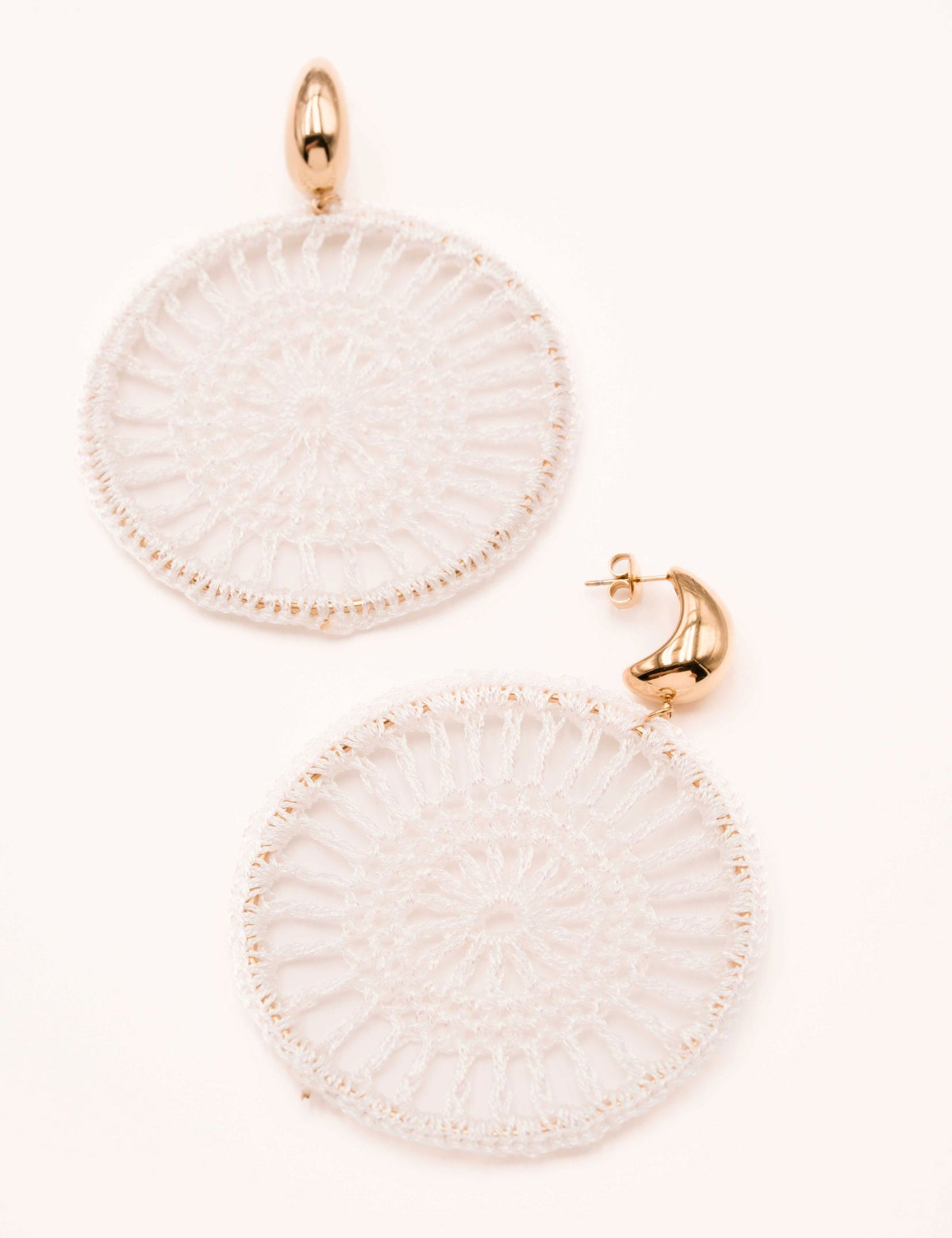 Boucles Bohm Paris - Vaena Boucles d'oreilles Créoles Bohm Paris Blanc 