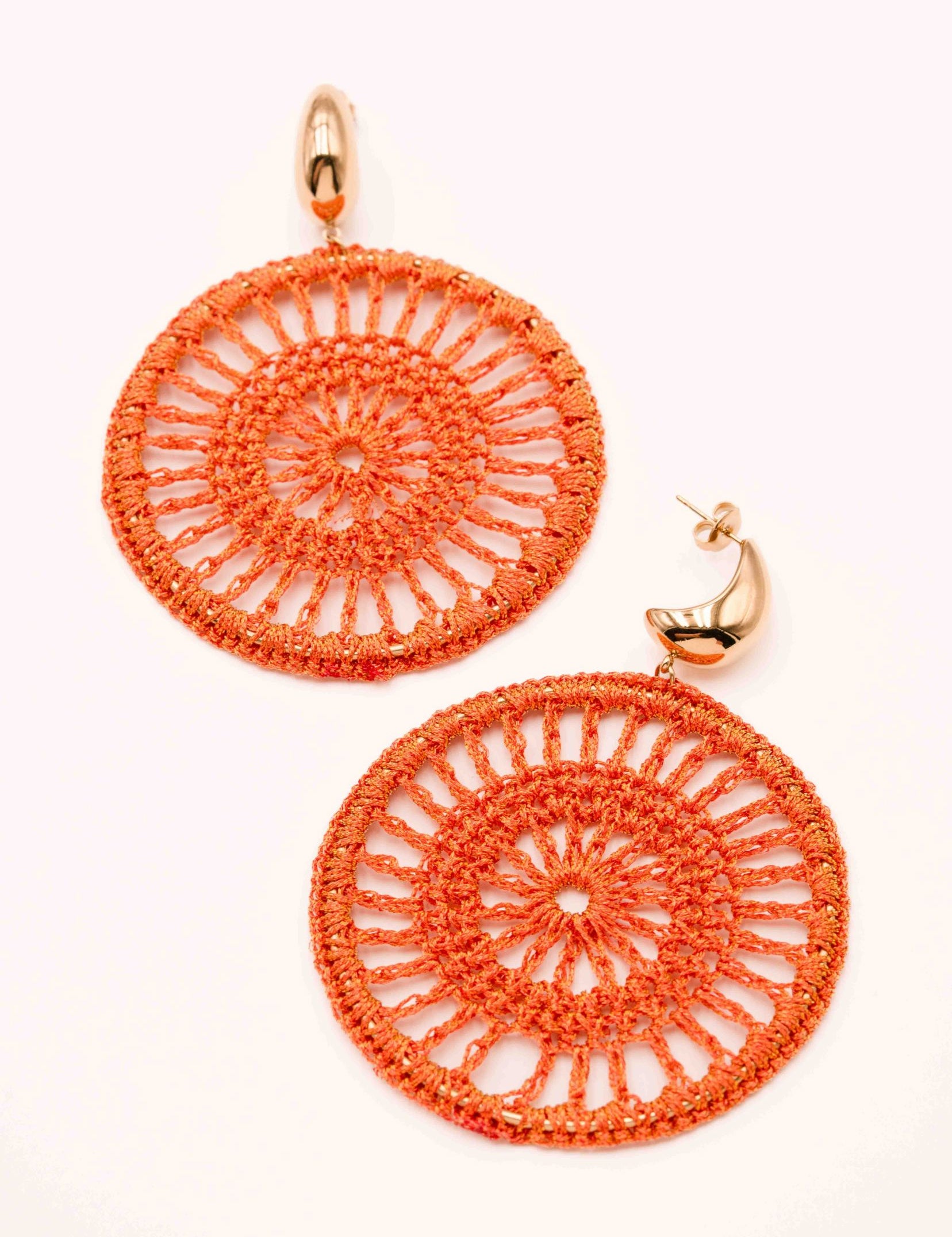 Boucles Bohm Paris - Vaena Boucles d'oreilles Créoles Bohm Paris Orange 