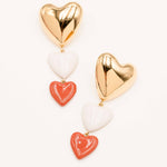 Boucles Bohm Paris - Valencia Boucles D'oreilles Bohm Paris Rouge émail 