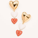 Boucles Bohm Paris - Valencia Boucles D'oreilles Bohm Paris Rouge émail 