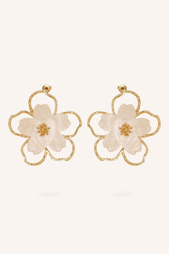 Boucles Bohm Paris - Velia Boucles d'oreilles à puces Bohm Paris Beige 