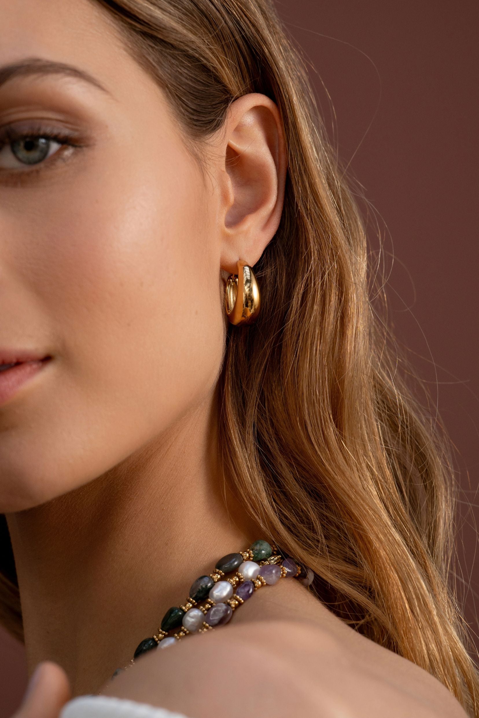 Boucles Bohm Paris - Violette Boucles d'oreilles type créoles Bohm Paris 