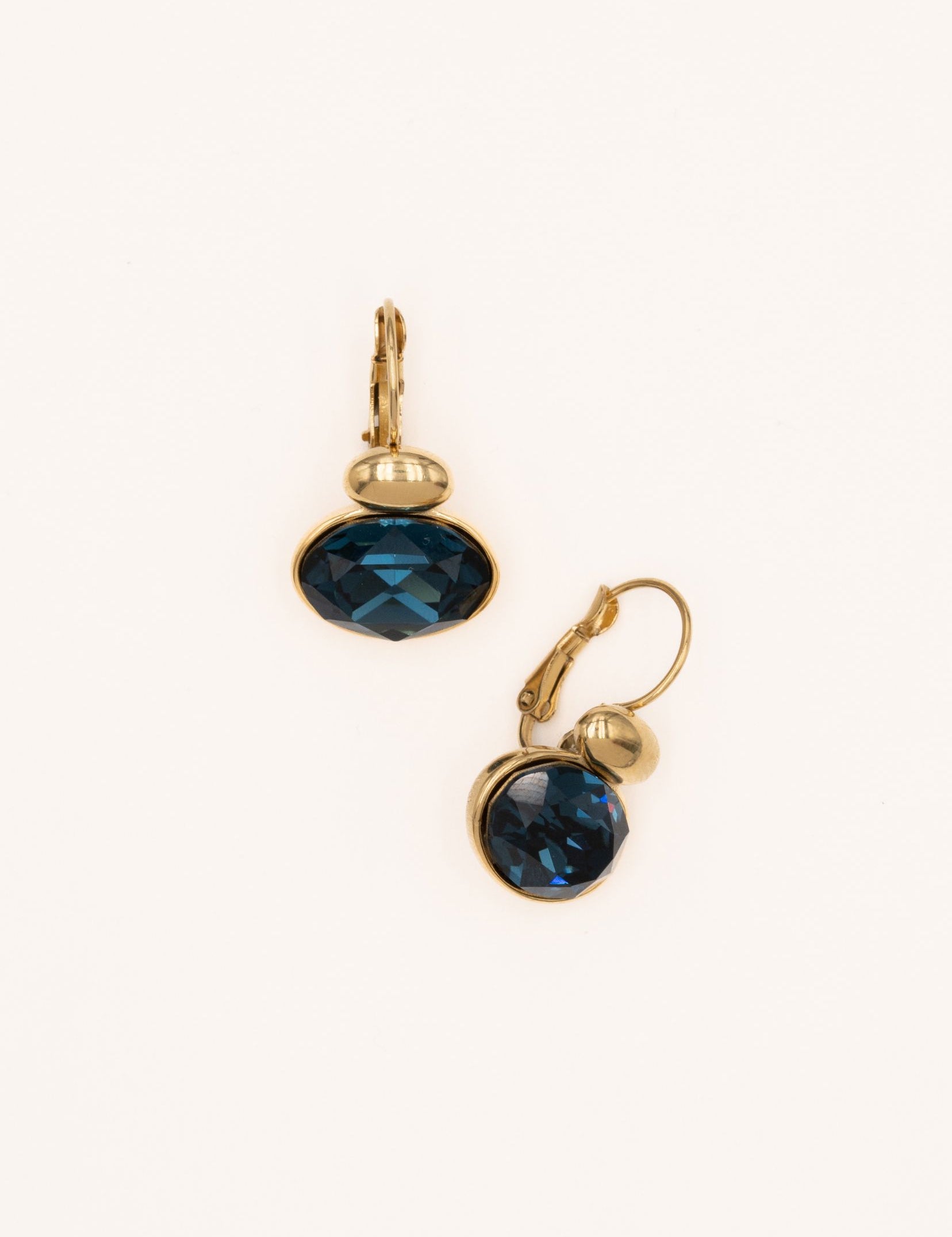 Boucles Bohm Paris - Vivine Boucles D'oreilles pendantes Bohm Paris Bleu jean irisé 