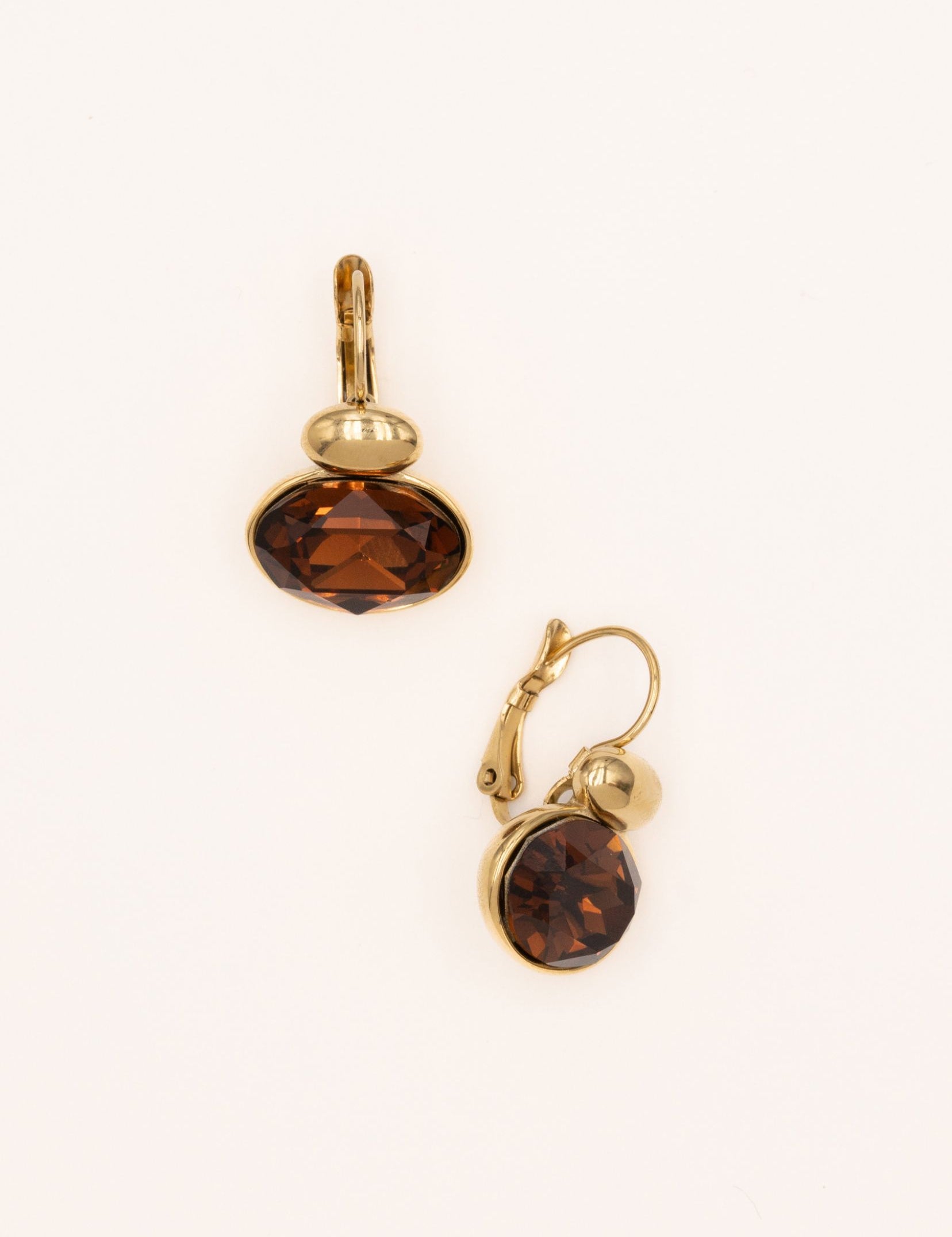 Boucles Bohm Paris - Vivine Boucles D'oreilles pendantes Bohm Paris Marron foncé 
