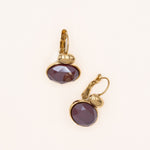 Boucles Bohm Paris - Vivine Boucles D'oreilles pendantes Bohm Paris Prune 