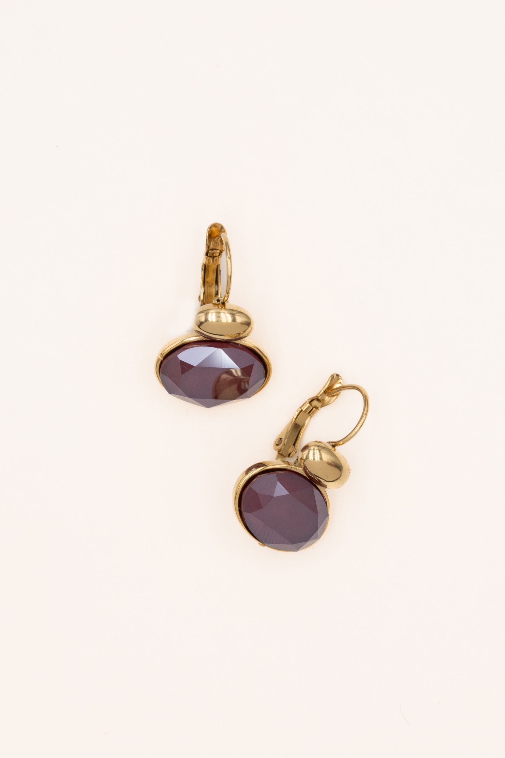 Boucles Bohm Paris - Vivine Boucles D'oreilles pendantes Bohm Paris Prune 