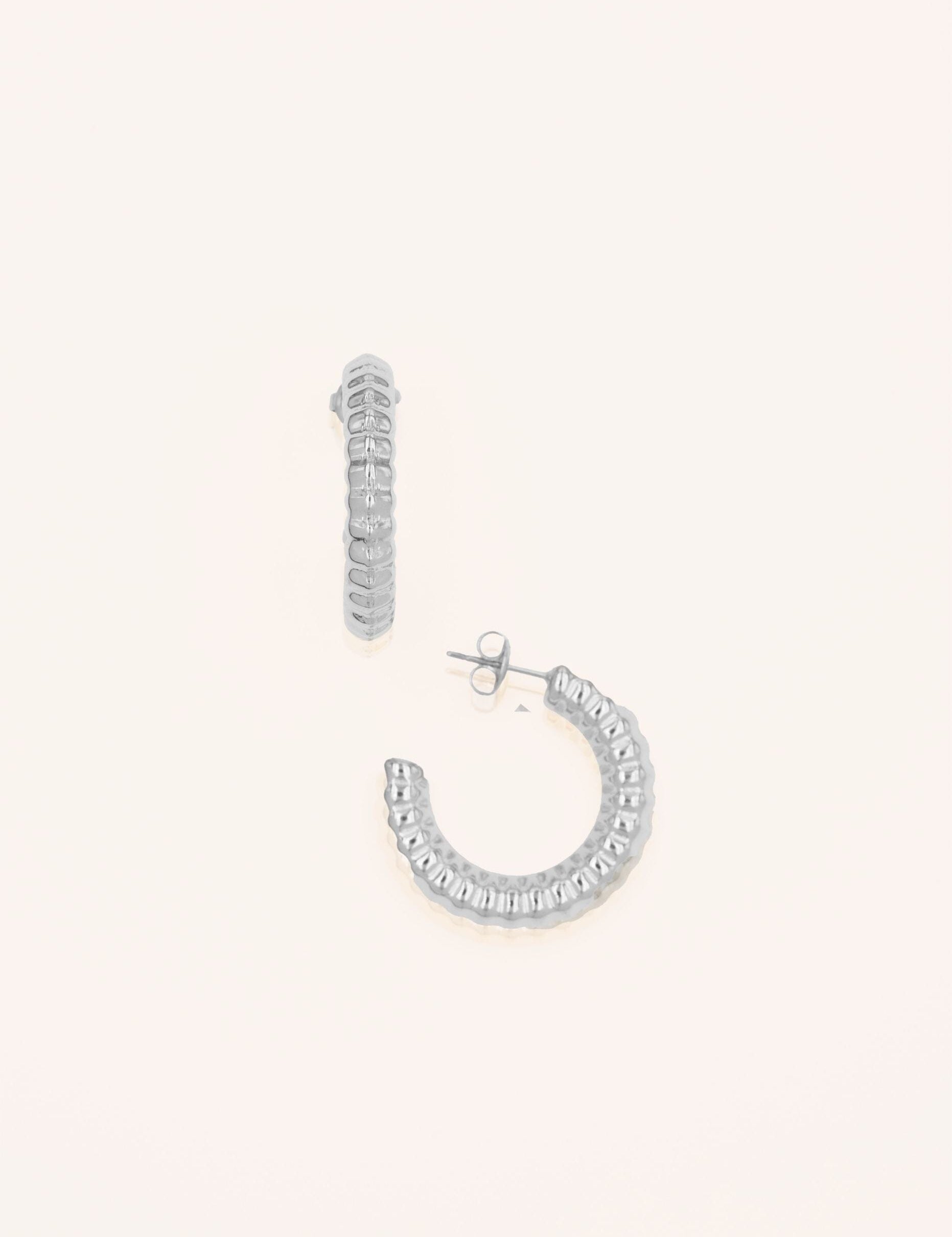 Boucles Bohm Paris - Yséane Boucles d'oreilles type Créoles Bohm Paris Argenté 