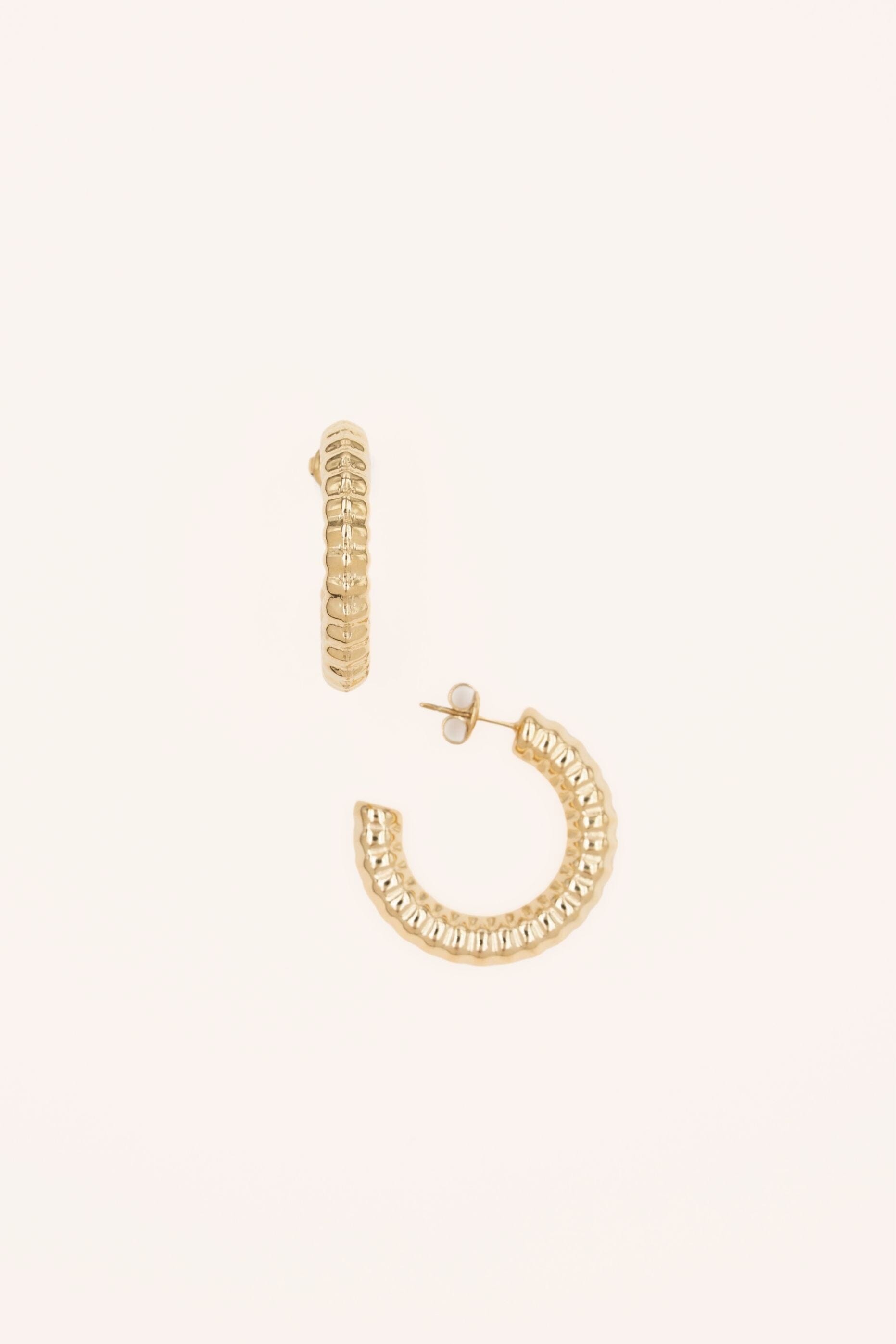 Boucles Bohm Paris - Yséane Boucles d'oreilles type Créoles Bohm Paris Doré 