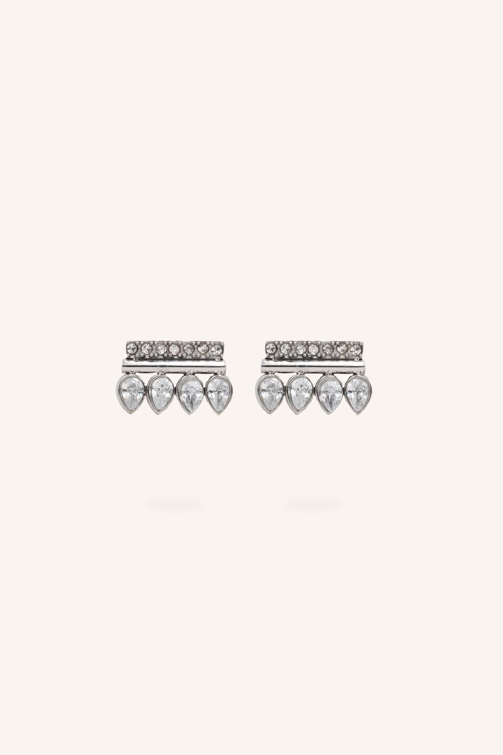 Boucles Bohm Paris - Zorane Boucles d'oreilles à puces Bohm Paris Argenté 