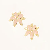 Boucles Puces Bohm Paris - Magnolia Boucles D'oreilles Bohm Paris rose pale email 