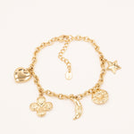 Bracelet Bohm Paris - Aglia Bracelet Pendantifs Bohm Paris Doré 