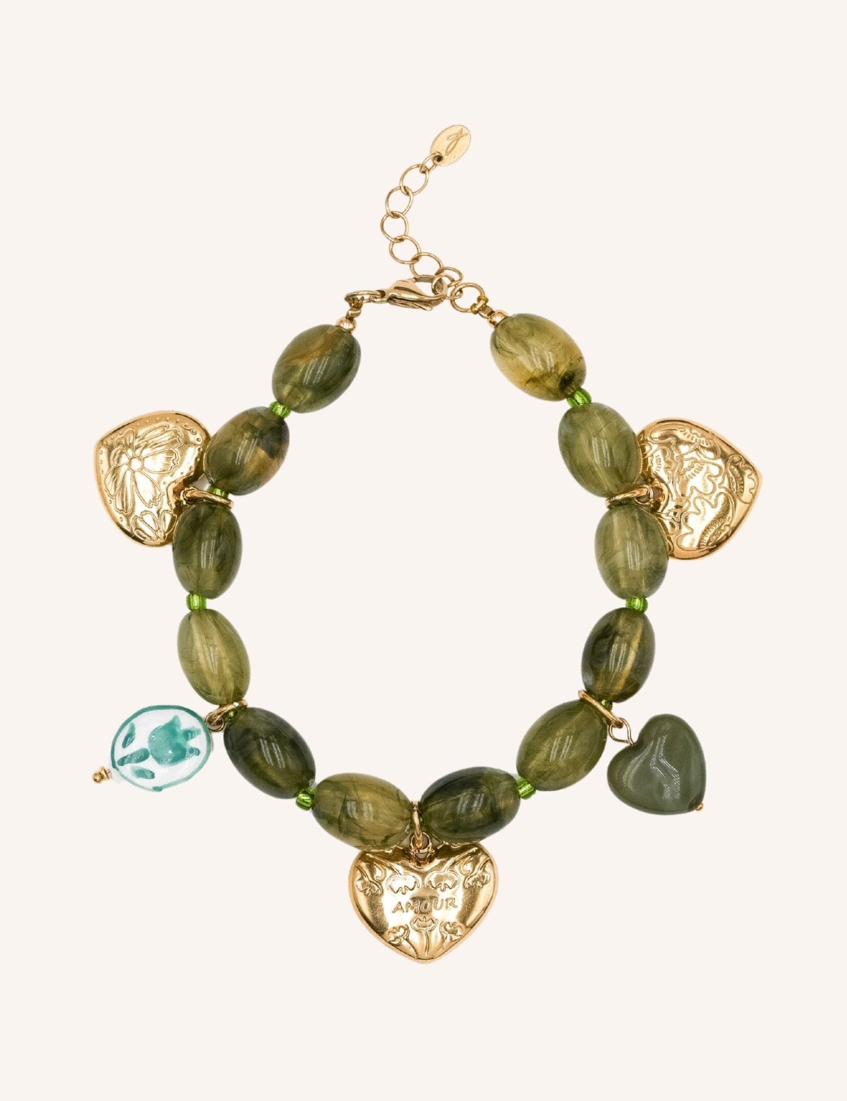 Bracelet Bohm Paris - Avely Bracelets Pendentifs Bohm Paris Kaki 