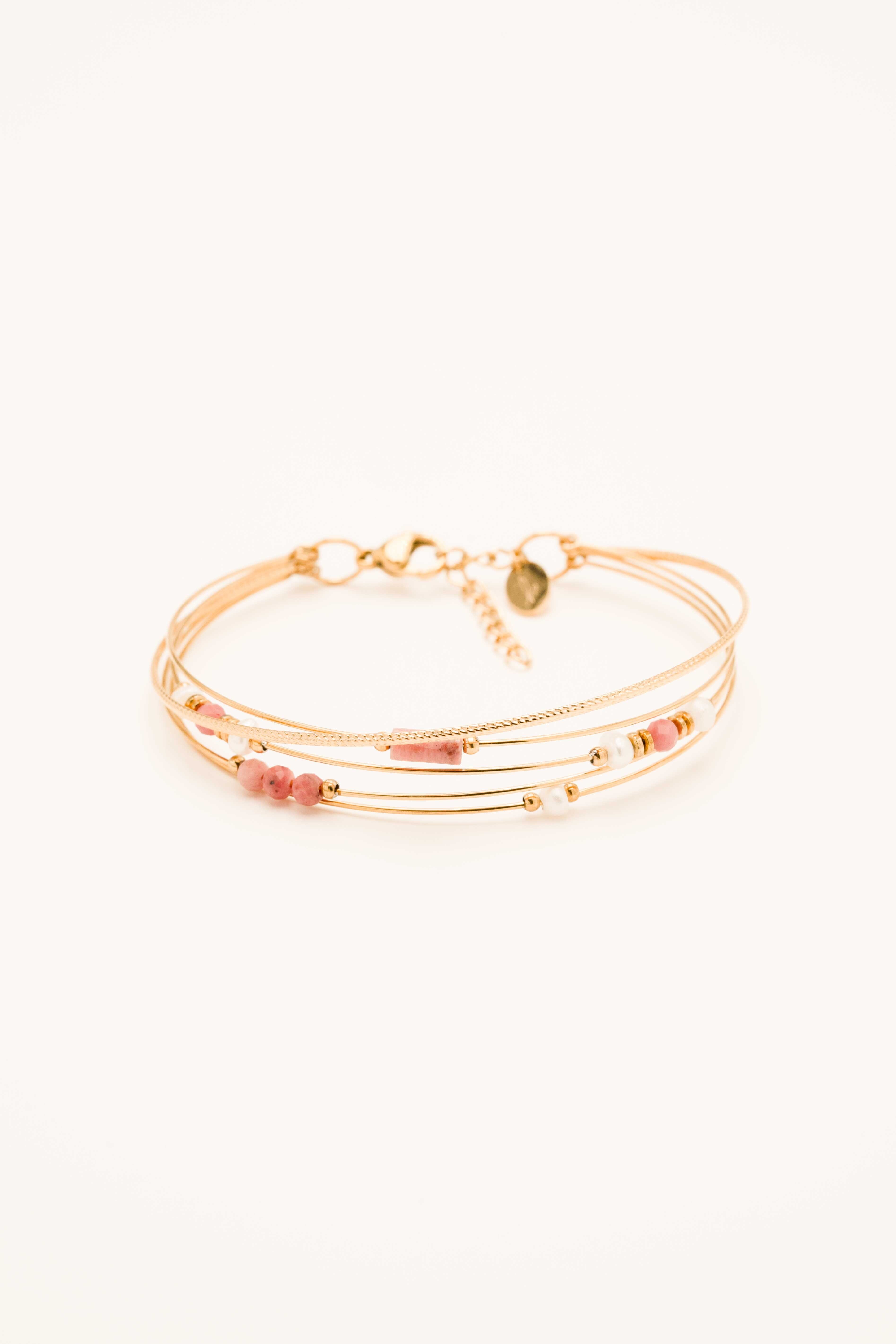 Bracelet Bohm Paris - Faye Bracelets Bohm Paris Rhodonite/ Perle d'eau douce 