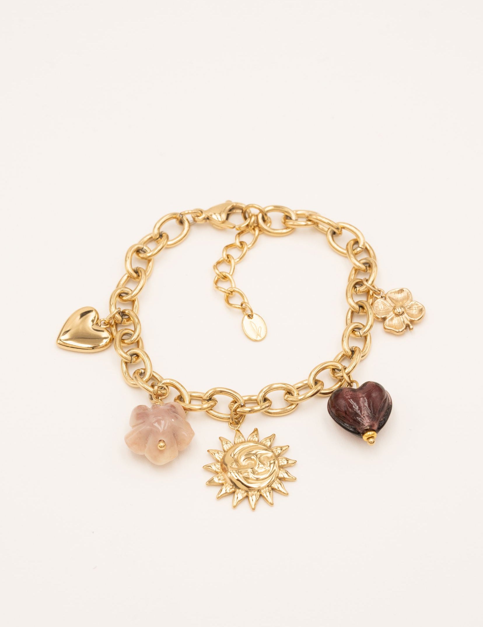 Bracelet Bohm Paris - Flore Bracelet Pendantifs Bohm Paris Doré 