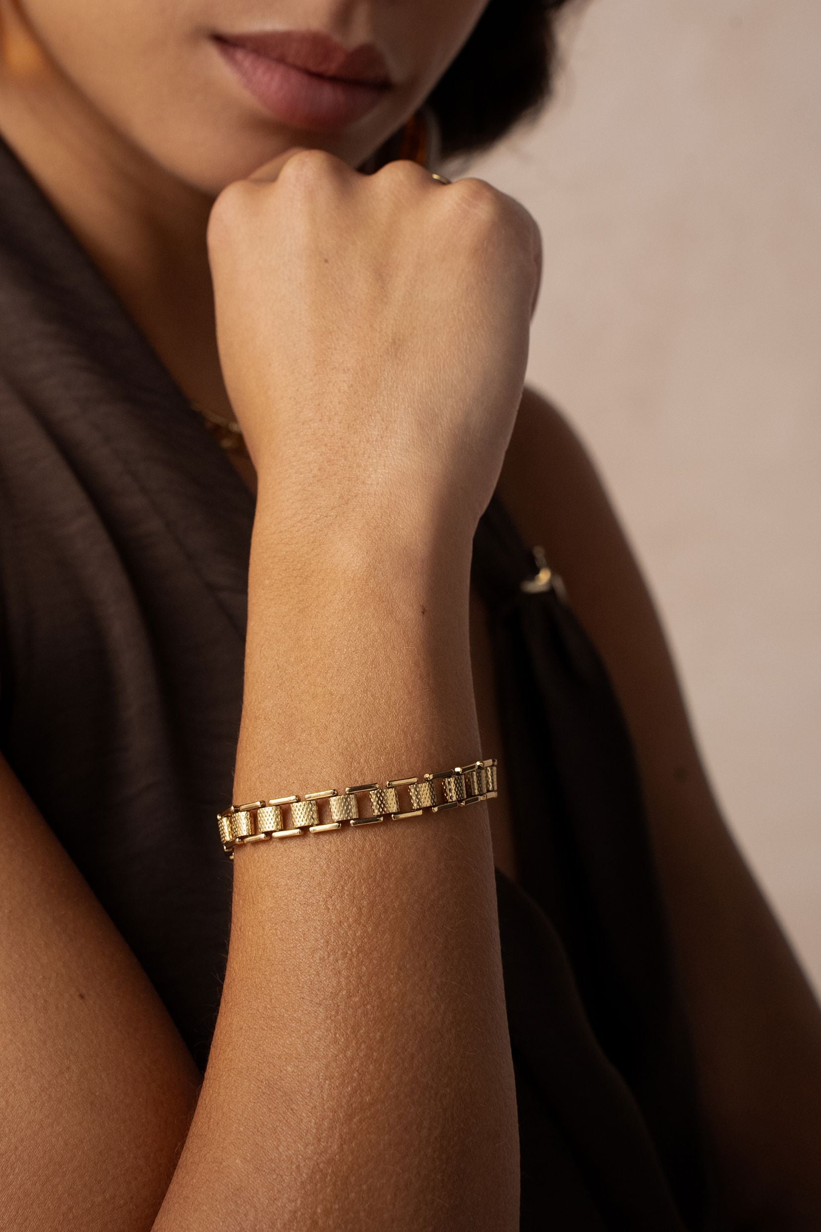 Bracelet Bohm Paris - Hojicha Bracelet en mailles Bohm Paris 