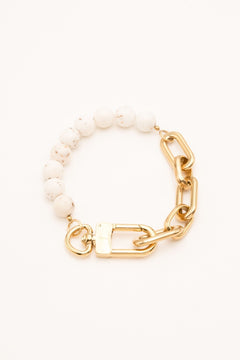 Bracelet Bohm Paris - Kelly bracelet Bohm Paris Howlite blanche 