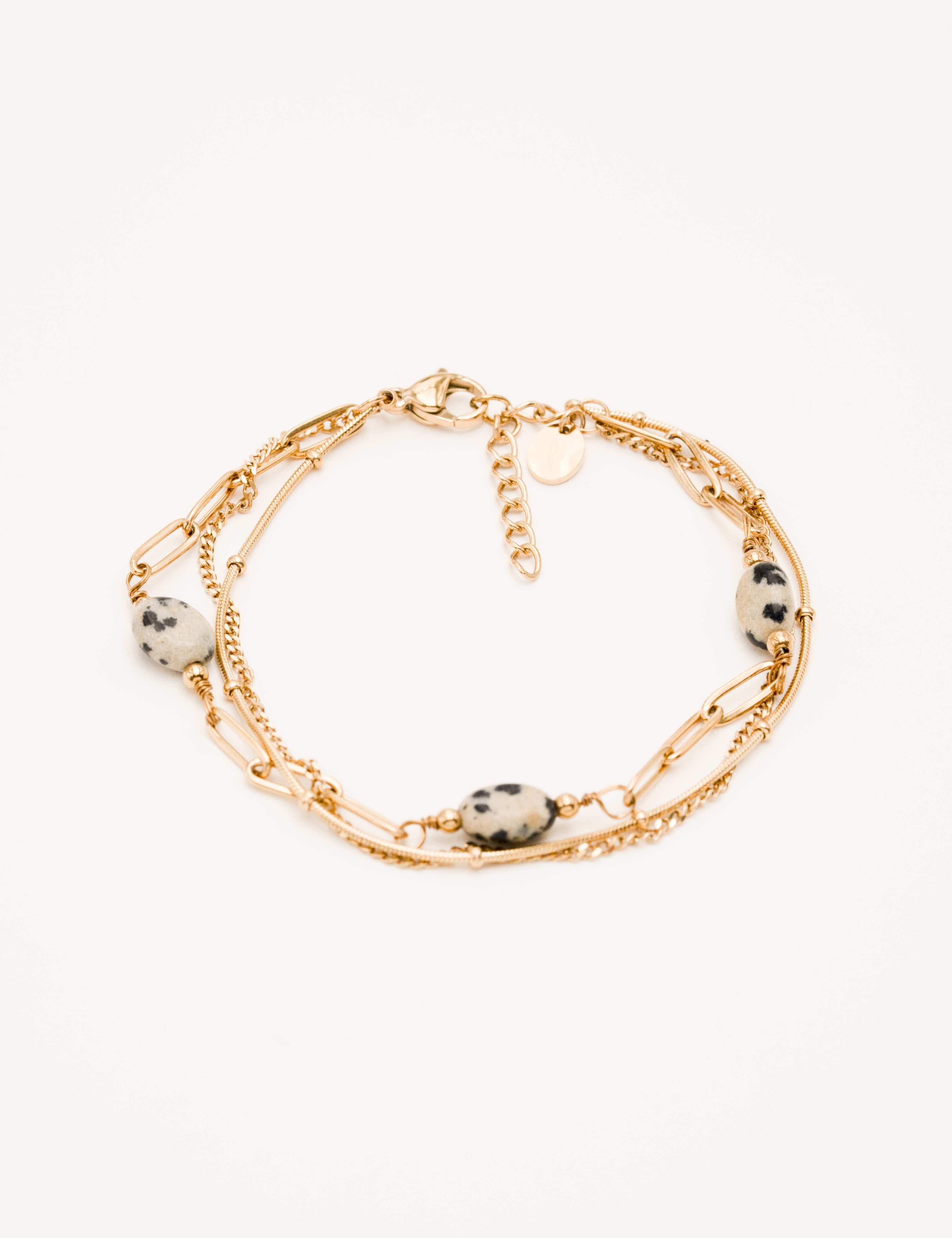 Bracelet Bohm Paris - Lorraine Bracelets Bohm Paris Jaspe dalmatien 