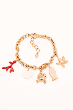 Bracelet Bohm Paris - Lusina Bracelet pendentifs Bohm Paris Doré 