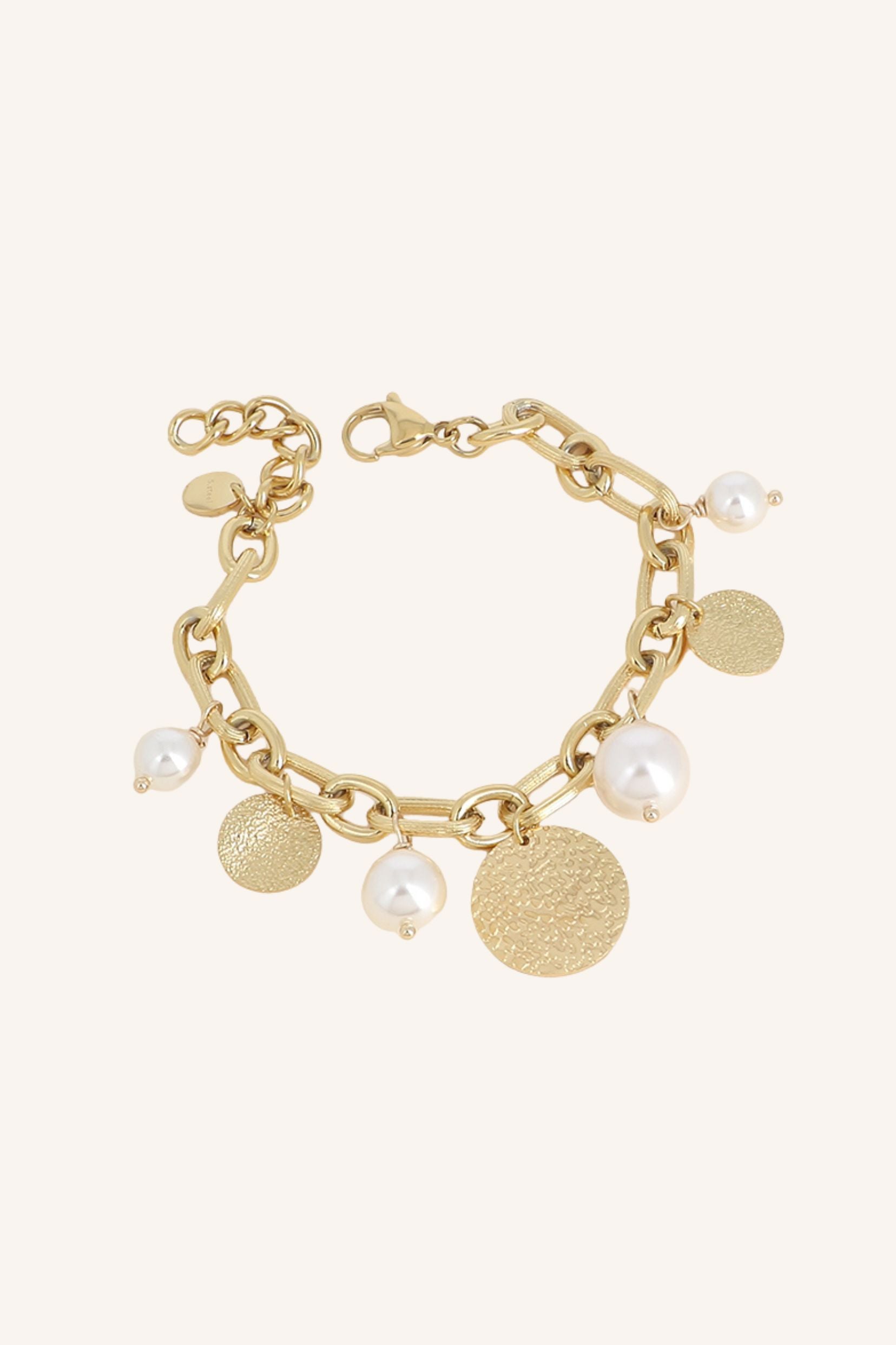 Bracelet Bohm Paris - Mocha Bracelet Pendantifs Bohm Paris Perle de resine blanche 