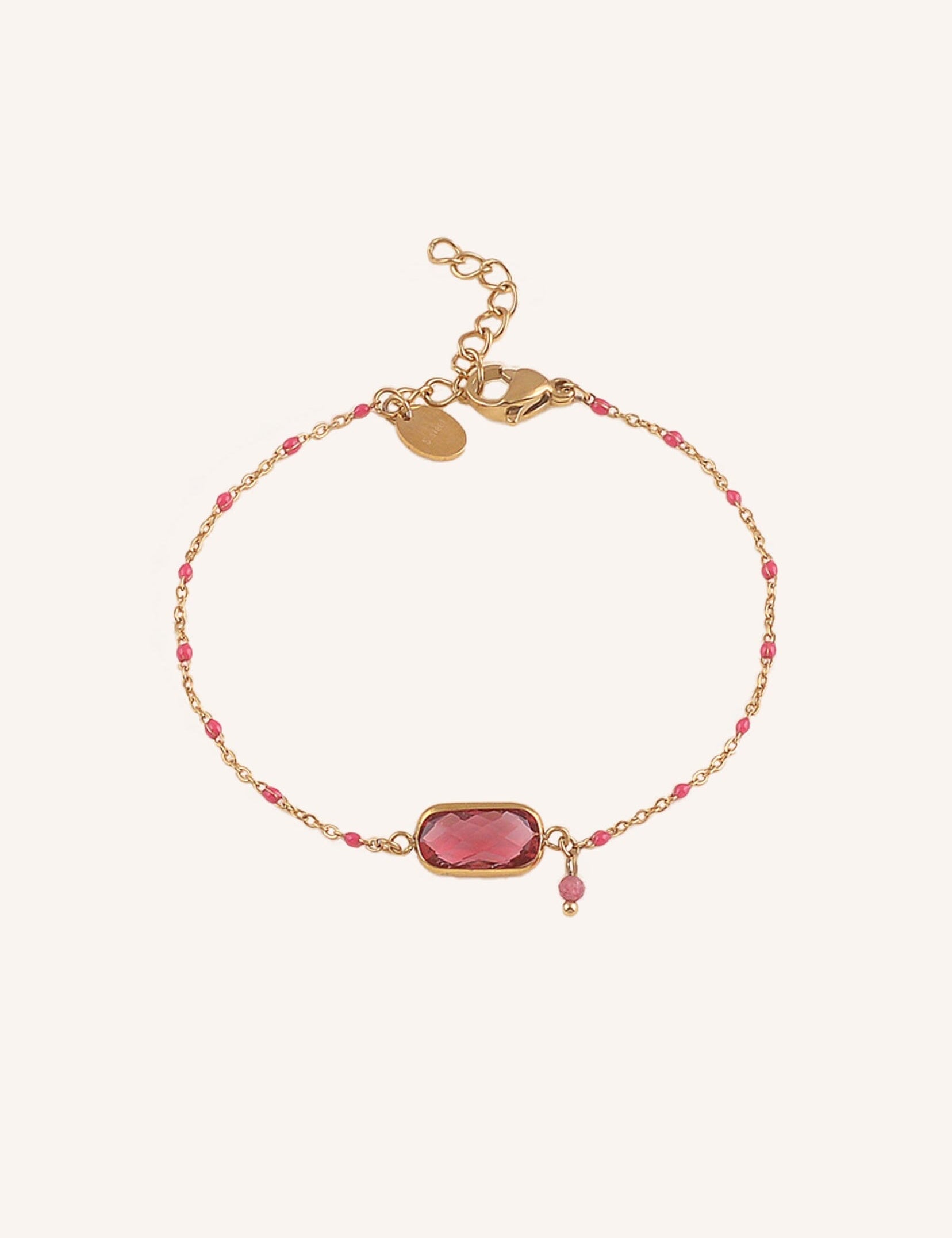 Bracelet Bohm Paris - Naïade Bracelet en mailles Bohm Paris Fuchsia 