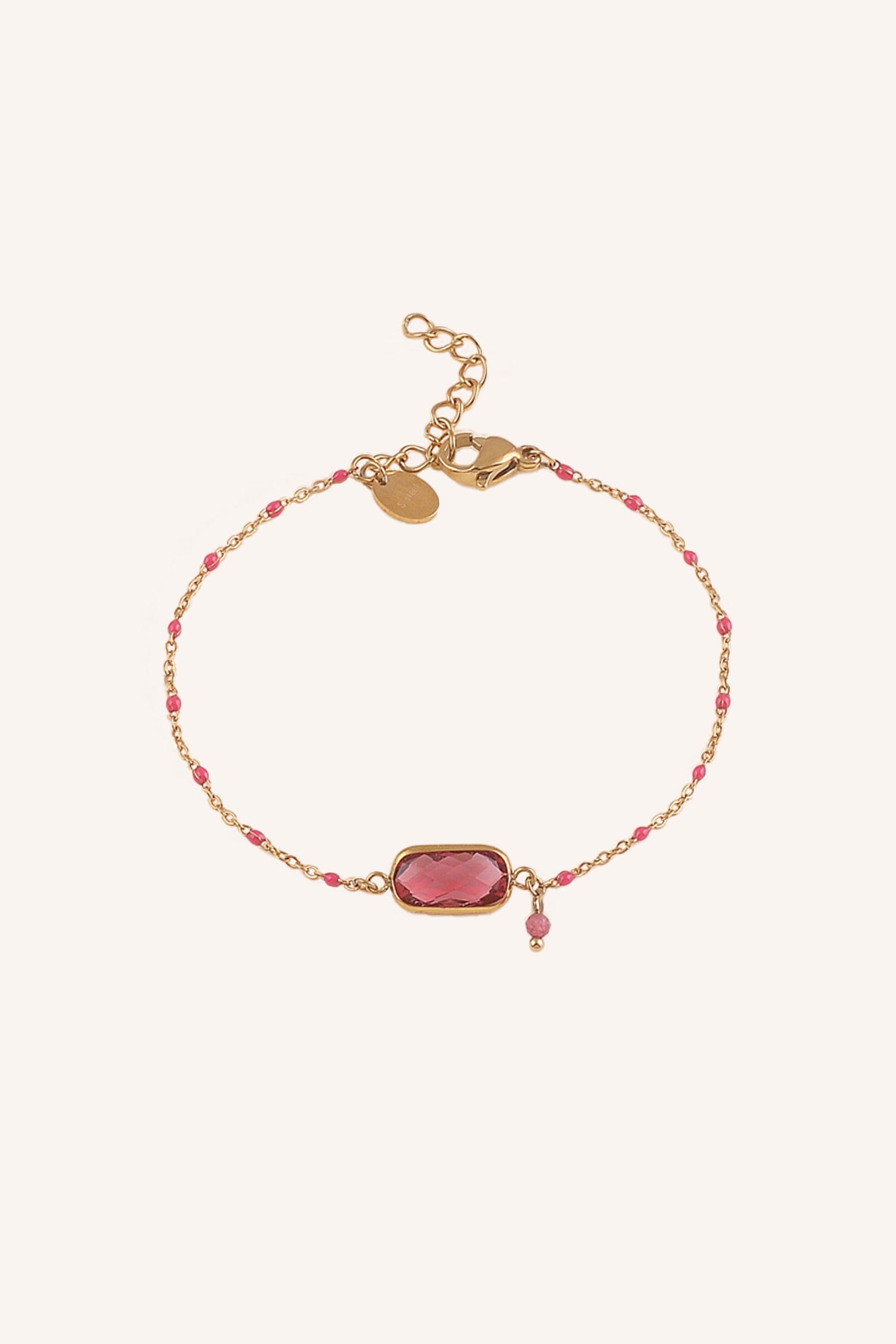 Bracelet Bohm Paris - Naïade Bracelet en mailles Bohm Paris Fuchsia 