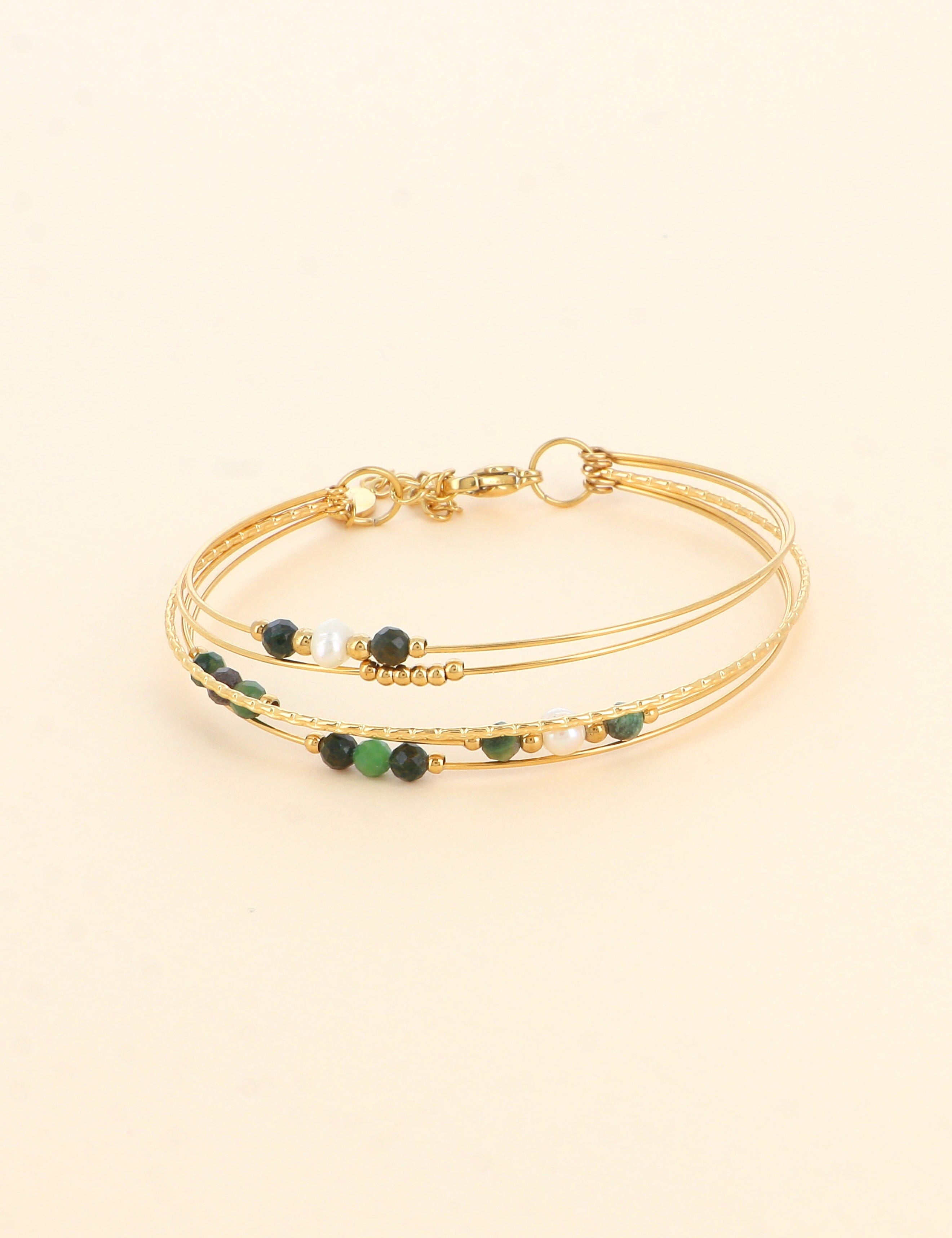 Bracelet Bohm Paris - Ophélia Bracelets Bohm Paris Jaspe Vert 