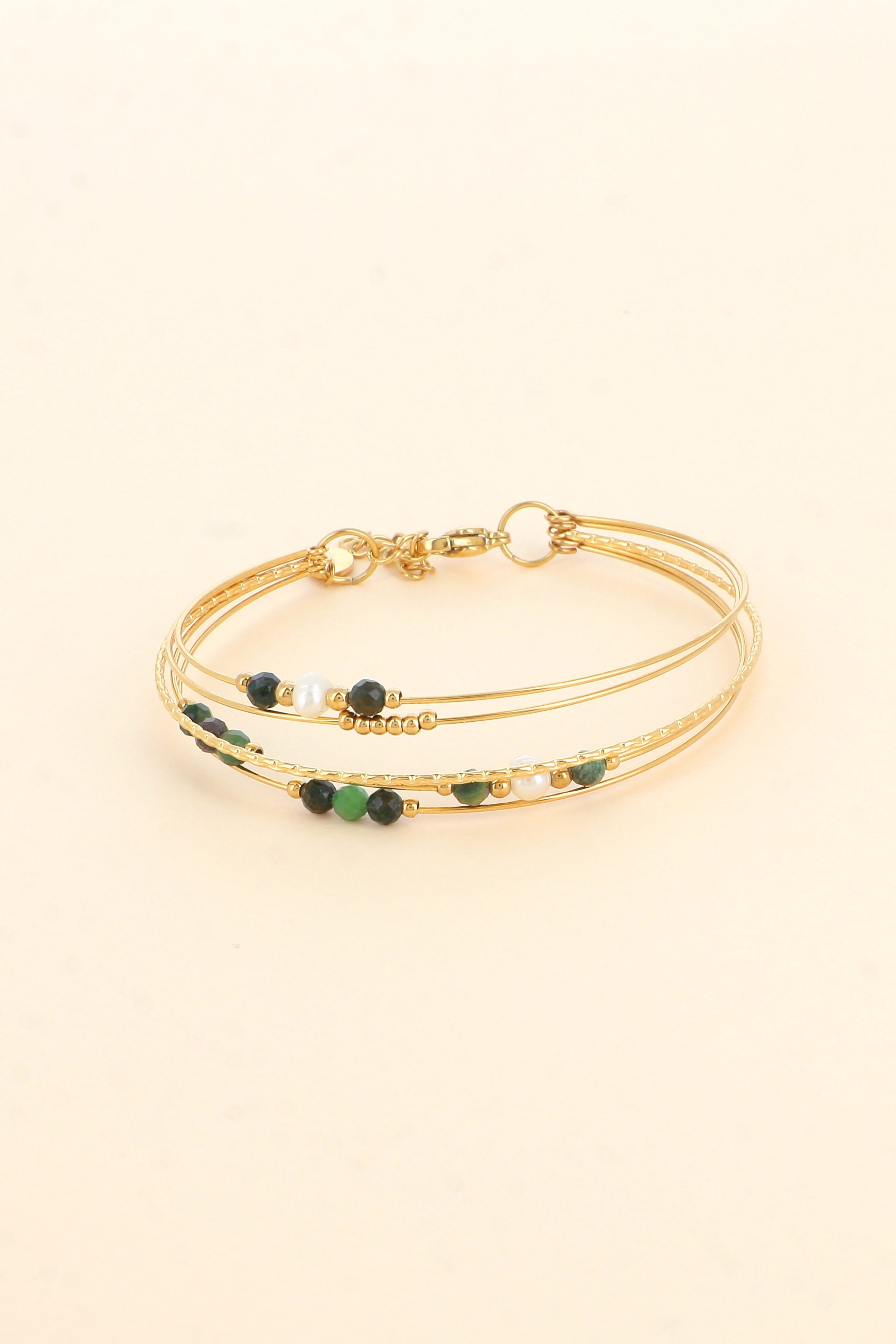 Bracelet Bohm Paris - Ophélia Bracelets Bohm Paris Jaspe Vert 