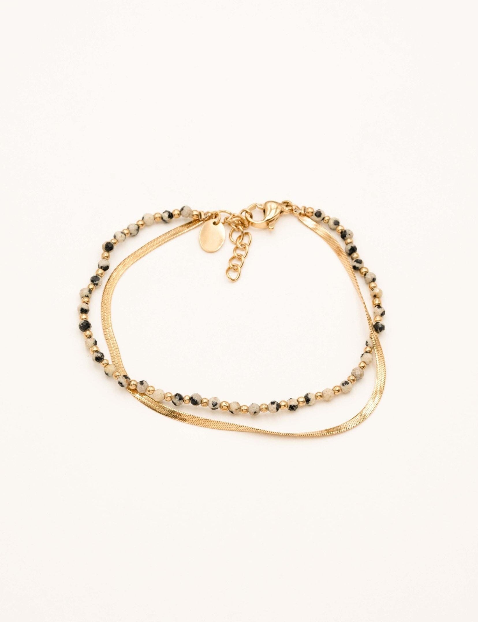 Bracelet Bohm Paris - Rosalie Bracelets Bohm Paris Jaspe dalmatien 