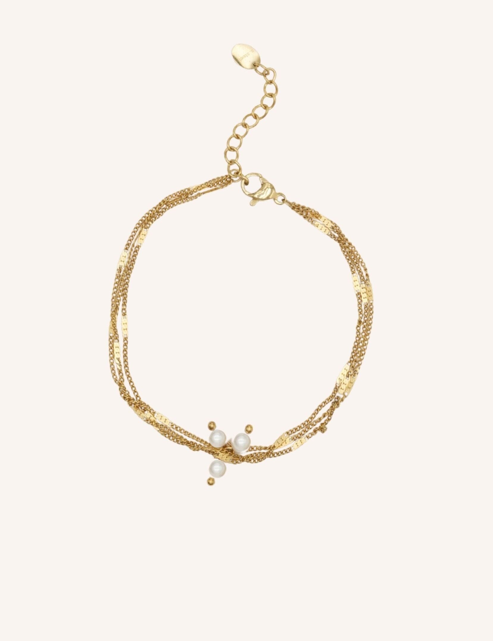 Bracelet Bohm Paris - Syria Bracelet multirangs Bohm Paris Doré 