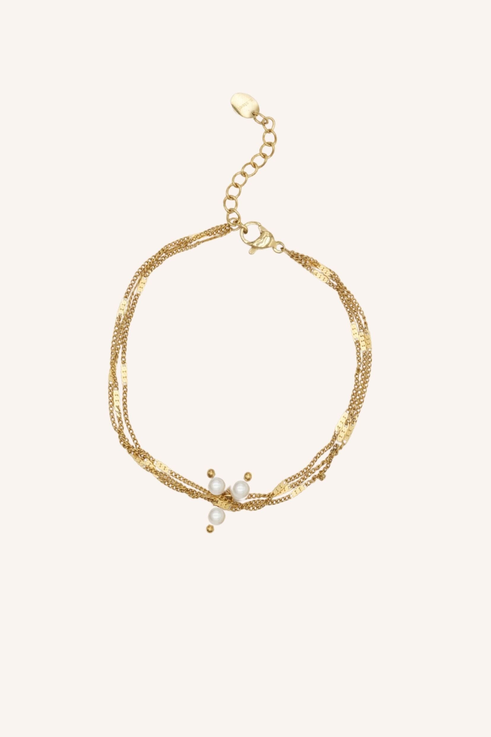 Bracelet Bohm Paris - Syria Bracelet multirangs Bohm Paris Doré 