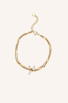 Bracelet Bohm Paris - Syria Bracelet multirangs Bohm Paris Doré 