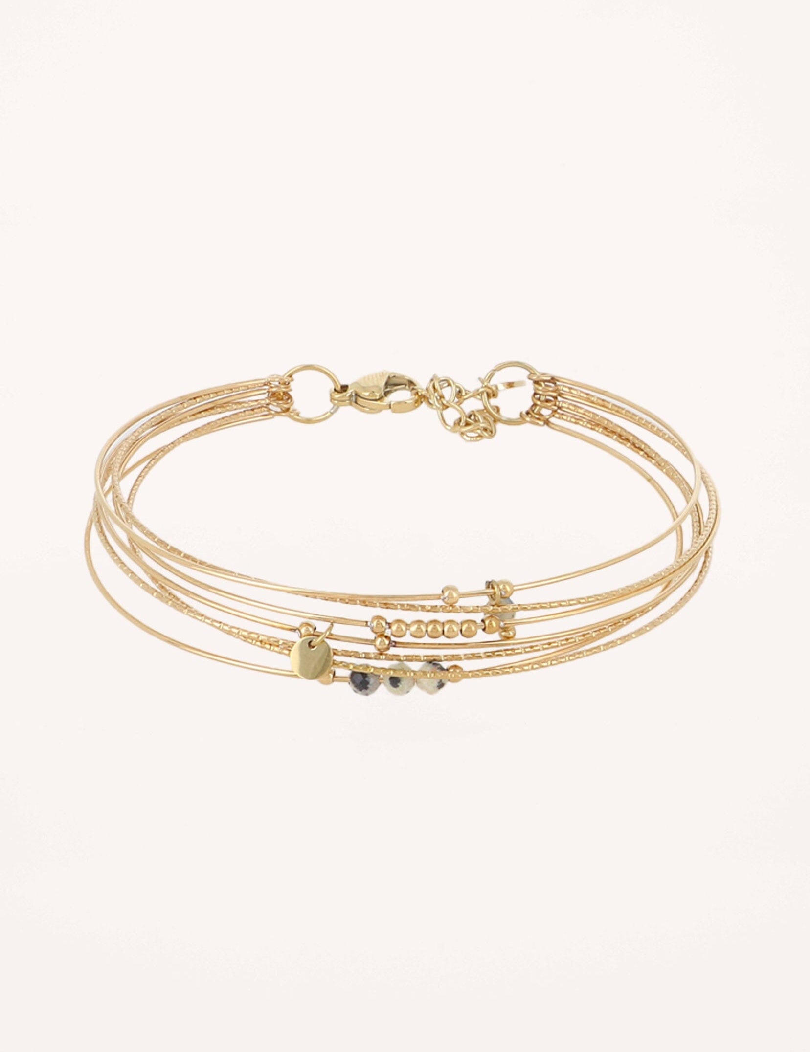 Bracelet Bohm Paris - Telma Bracelets Bohm Paris Jaspe dalmatien 