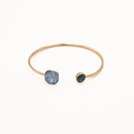 Bracelet Jonc Bohm Paris - Bea Bracelet jonc Bohm Paris Bleu jean irisé 