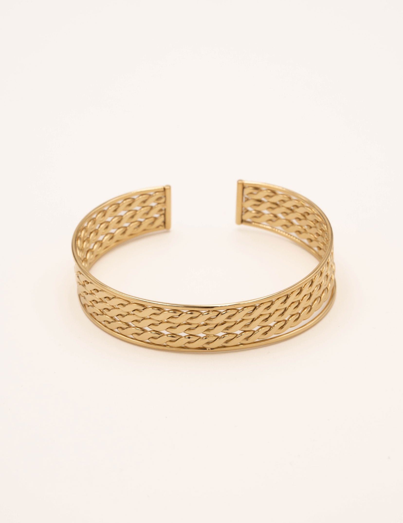 Bracelet Jonc Bohm Paris - Lénaé Boucles d'oreilles Pendantes Bohm Paris Doré 