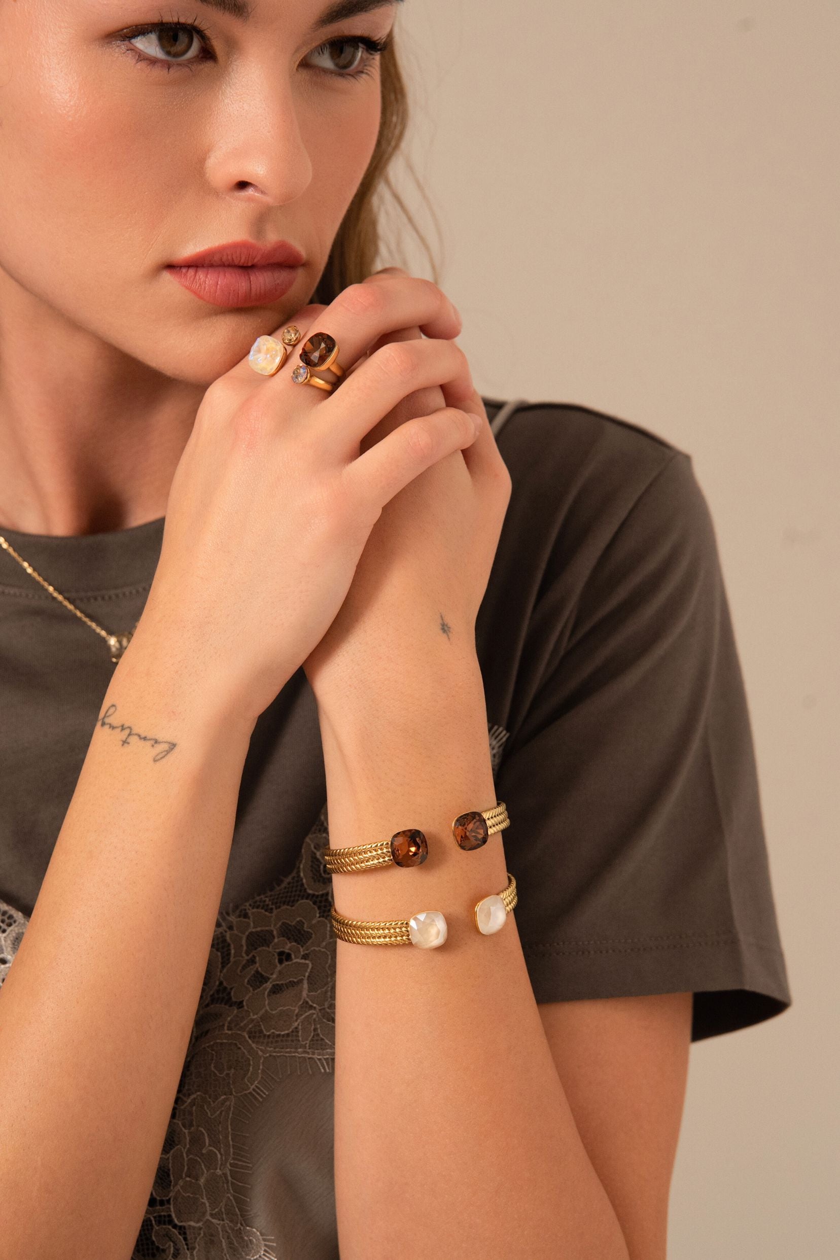 Bracelet Jonc Bohm Paris - Phoebe doré Bracelets Bohm Paris 