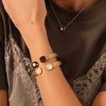 Bracelet Jonc Bohm Paris - Phoebe doré Bracelets Bohm Paris 