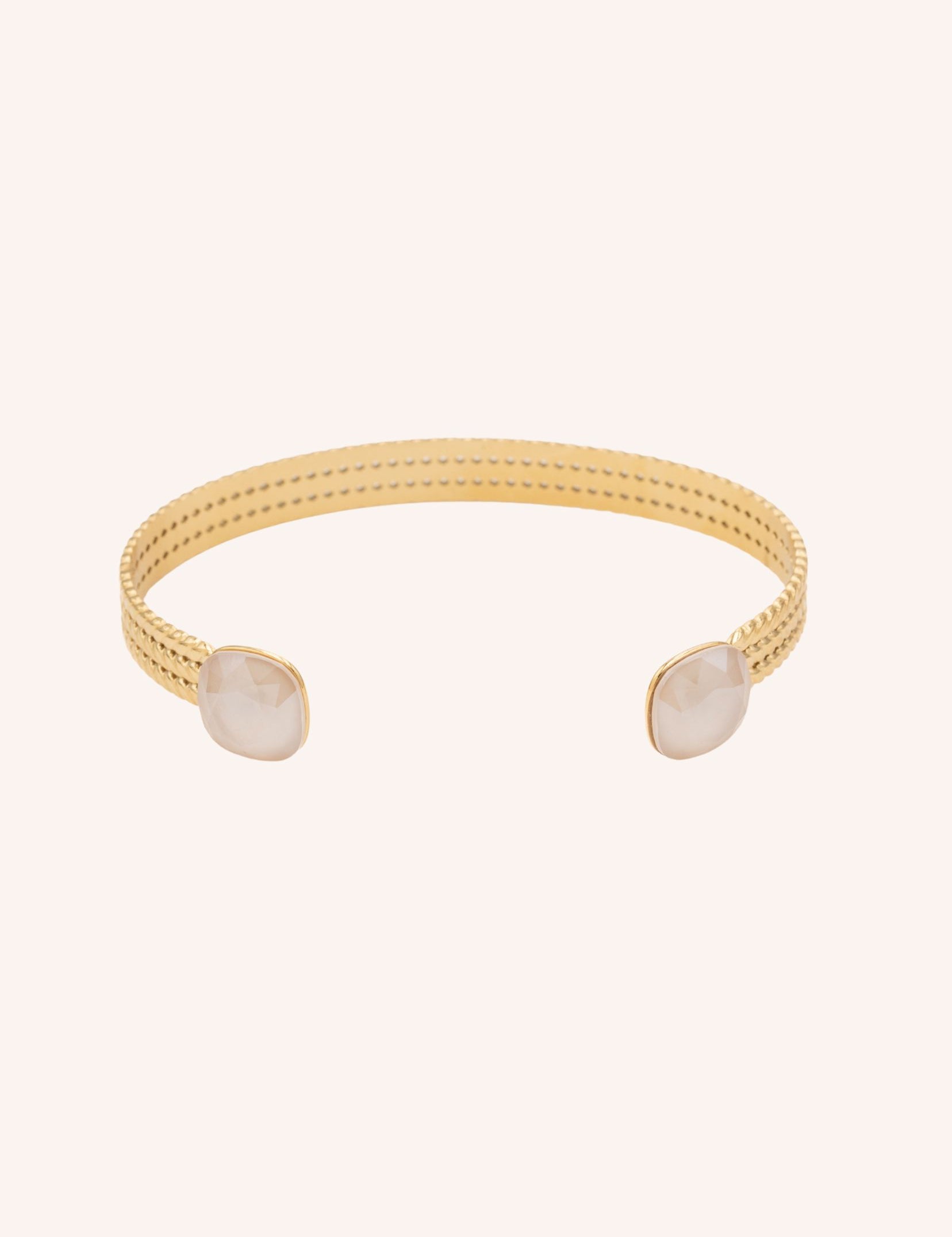 Bracelet Jonc Bohm Paris - Phoebe doré Bracelets Bohm Paris Beige rosé 