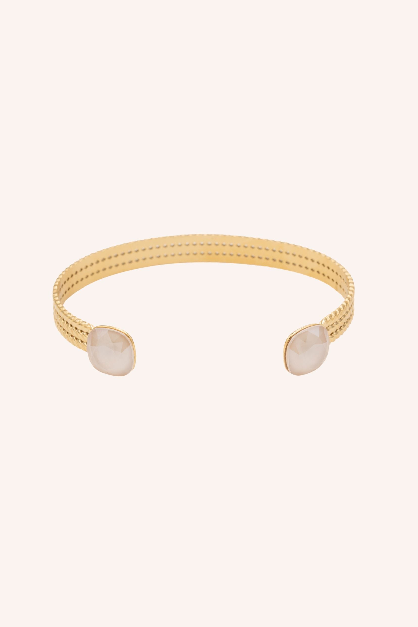 Bracelet Jonc Bohm Paris - Phoebe doré Bracelets Bohm Paris Beige rosé 