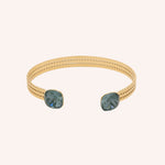 Bracelet Jonc Bohm Paris - Phoebe doré Bracelets Bohm Paris Vert irisé 